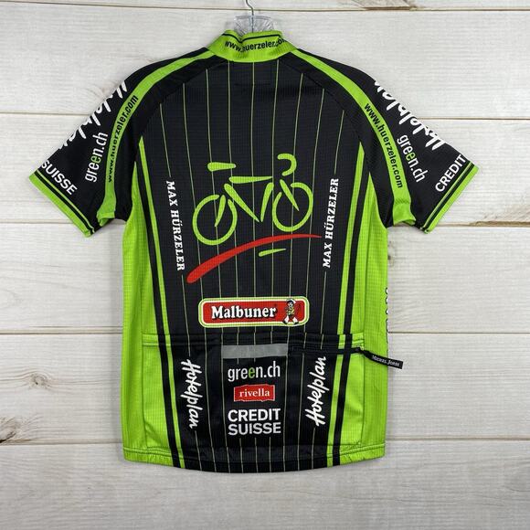 Vintage Michel Jordi Max Hurzeler Swiss Cycling Jacket Men's Size S Short Sleeve - Picture 5 of 9